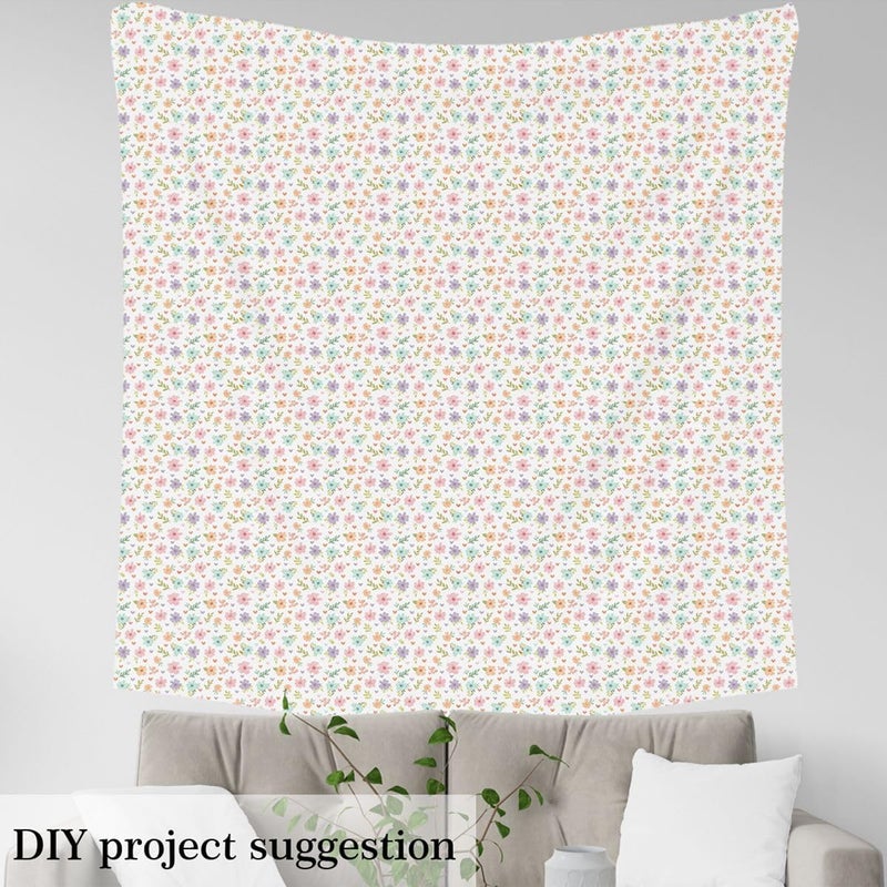 Global light sturdy raw material Erosebridal Colorful Flower Flannel Fabric by The Yard Soft 3 Yards Kids Cute Petal Floral Upholstery Fabric Romantic Love Heart Wildflower Decorative Country Garden Plant Leaves Decor (Not Stretchy) Versatile application Big & small space compatible Classic practical design Wide range usage design All temp range compatible build Standard fit Chemical free Modern versatile shape Reliable local delivery service Certified stocked merchandise Assorted color options Elegant practical design Yearly optimized delivery route All budget friendly options High precision lightweight material Ready post purchase fulfill Local market compliant trusted quality Global standard quality Budget friendly premium quality Trendy versatile build Climate adapted upgraded quality Field test upgraded craftsmanship Multi-color available build All-in-one local deliver plan - Image 4