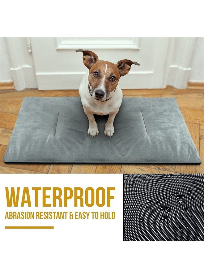 OneTigris Travel Dog Bed - Portable Waterproof Anti-Slip Dog Camping Outdoor Indoor Bed Mat Cushioned Plush Warm Puppy Mattresses - Image 5