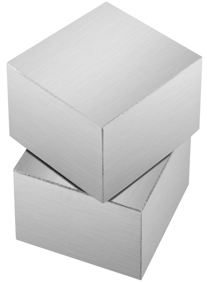 SHEUTSAN 2 PCS Steel Bench Block 2-1/2 x 2-1/2 Inches, Square Flat Anvil Jewelers Tool Metal Bench Block for Jewelry Making, Metal Stamping, Wire Flattening - Image 1