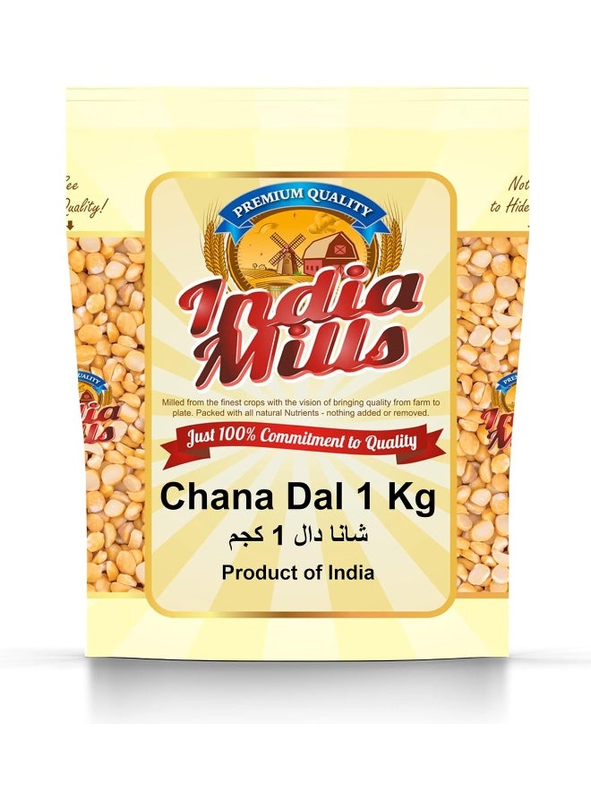 India Mills INDIA MILLS Chana Dal, 1 Kg  - Image 1