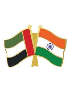 International Uniform L.L.C India UAE Twin Flag Chest Badge  - Image 1