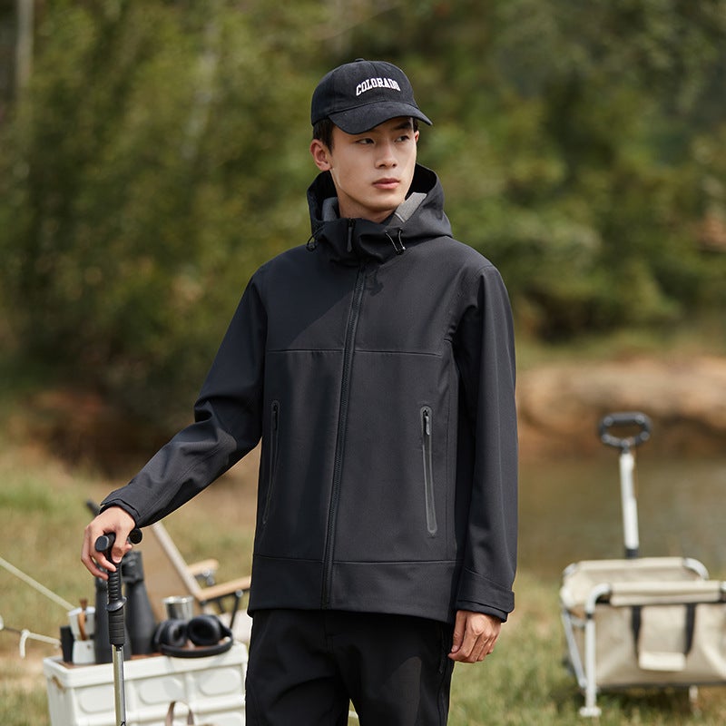 2024 Fall/Winter New Seamless Adhesive Fleece-Lined Jacket Men'S And Women'S Waterproof Windproof Full Heat Seal Outdoor Couple Jacket - Image 3