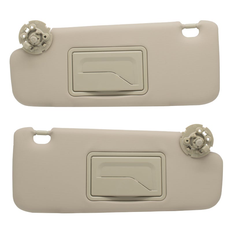 NHILES Left Driver Right Passenger Sun Visor Compatible with Chevy Cruze 20112019 Sunshade Replacement Number 84126657 84126666 Color Beige