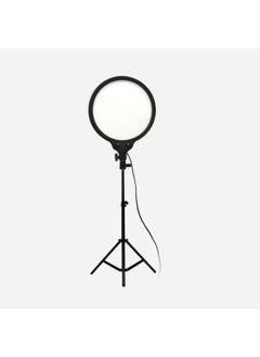 LED Panel Light Full Screen Photography Light Fill Light No Shadow Professional Live Light CE FCC Net Red Light Full Screen-Light Source Color:12-inch Round