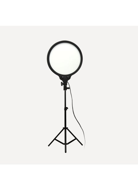 LED Panel Light Full Screen Photography Light Fill Light No Shadow Professional Live Light CE FCC Net Red Light Full Screen-Light Source Color:12-inch Round