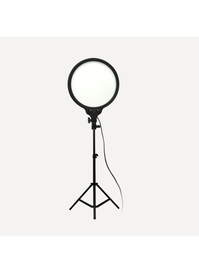 Generic - LED Panel Light Full Screen Photography Light Fill Light No Shadow Professional Live Light CE FCC Net Red Light Full Screen-Light Source Color:12-inch Round - Image 1