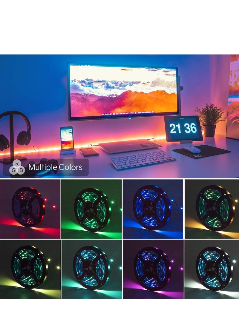 Generic 5050 RGB LED Light Waterproof Flexible Rope Light Strip + 44 Key RGB LED Controller + Power Adapter 12V 5A 60W Outdoor Lighting  - Image 3