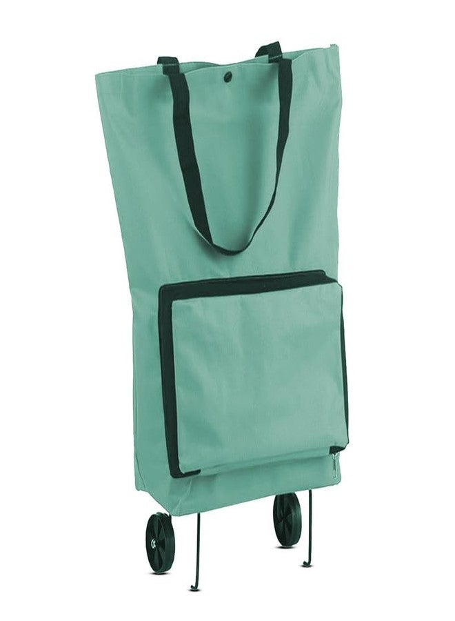 Cospex Shopping Bag with Wheels, Artue Foldable Shopping Trolley Bag with Wheels Collapsible Shopping Cart Reusable Foldable Grocery Bags Travel Bag - Image 1