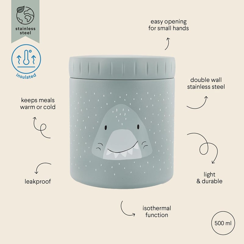 Trixie Stainless Steel Insulated Lunch Box 500ml - Mr. Shark Design - Image 4