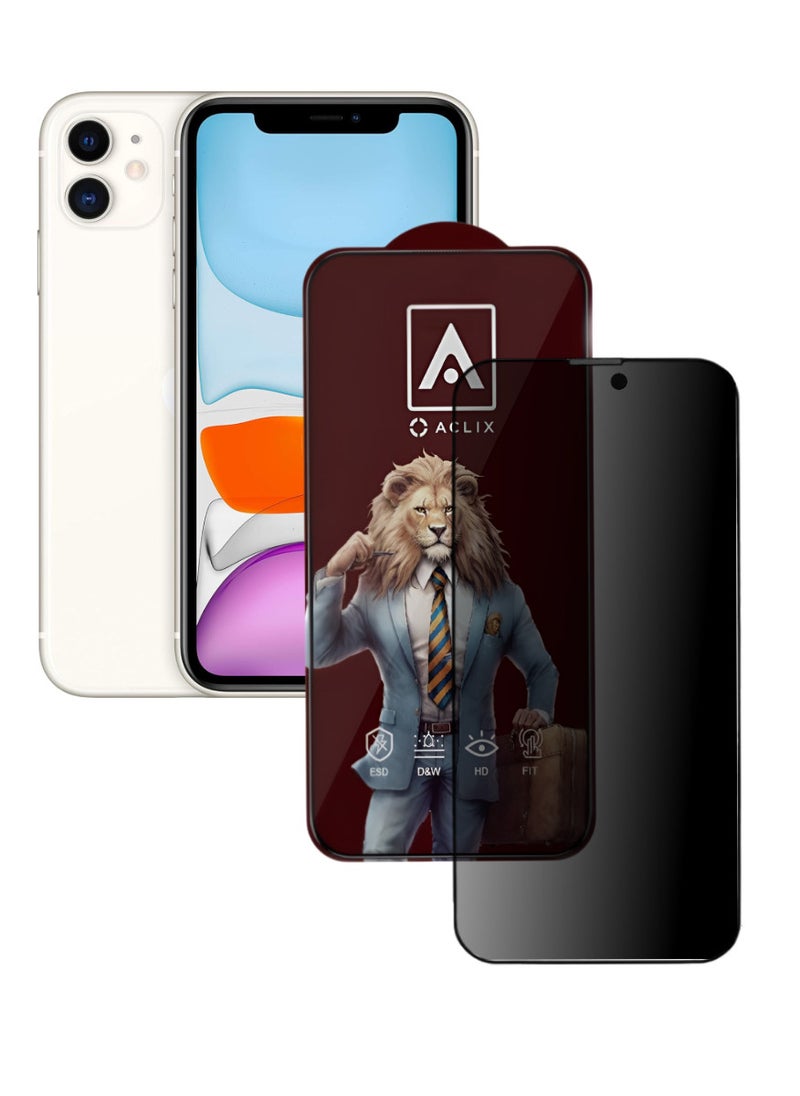 ACLIX Antistatic ESD Dustproof Premium Quality High Definition Tempered Glass Screen Protector Designed For  iPhone 11 - Image 1