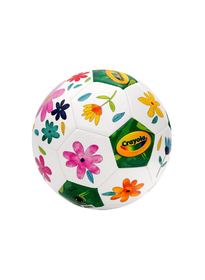 Crayola Score N' Explore Officially Licensed Play Ball Size 5 - Flower Explorer, Soccer Ball for Kids, Fun Learning Toy Activity Ball - Image 2