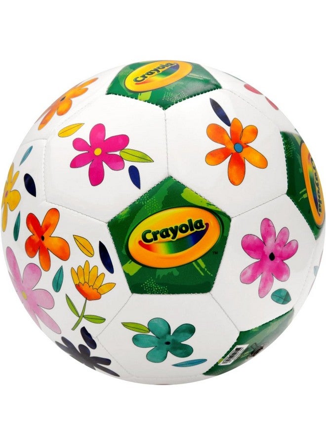 Crayola Score N' Explore Officially Licensed Play Ball Size 5 - Flower Explorer, Soccer Ball for Kids, Fun Learning Toy Activity Ball - Image 1