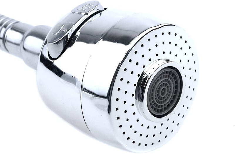 REGALMIX Sink Faucet Sprayer Attachment 360 Rotatable Kitchen Tap Extender Head Replacement Anti-Splash Faucet Nozzle Head with Hose and Universal Connector, 2 Mode (Silver) - Image 5