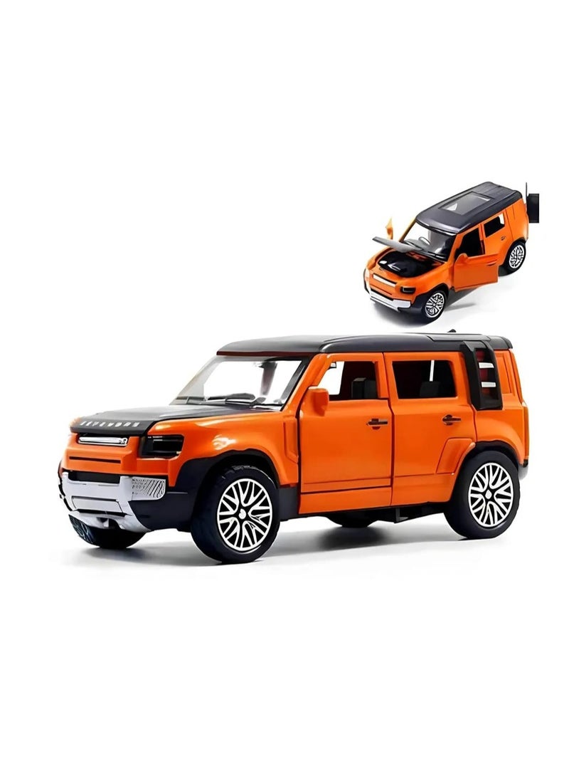 LAND ROVER Bulk Packaged 136‑Scale Realistic Alloy 4‑Door SUV Model | Kids’ Orange Die‑Cast Toy Car – Wholesale - Image 1