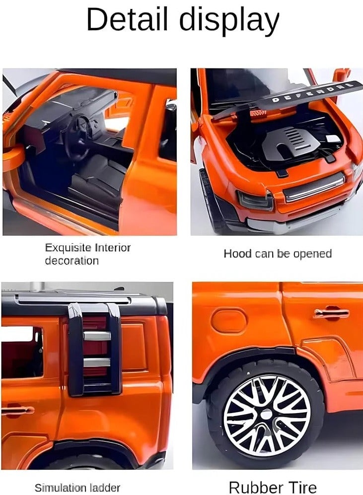 LAND ROVER Bulk Packaged 136‑Scale Realistic Alloy 4‑Door SUV Model | Kids’ Orange Die‑Cast Toy Car – Wholesale - Image 2