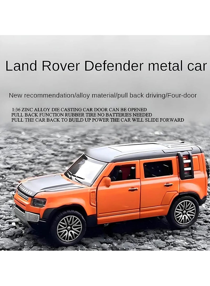 LAND ROVER Bulk Packaged 136‑Scale Realistic Alloy 4‑Door SUV Model | Kids’ Orange Die‑Cast Toy Car – Wholesale - Image 4