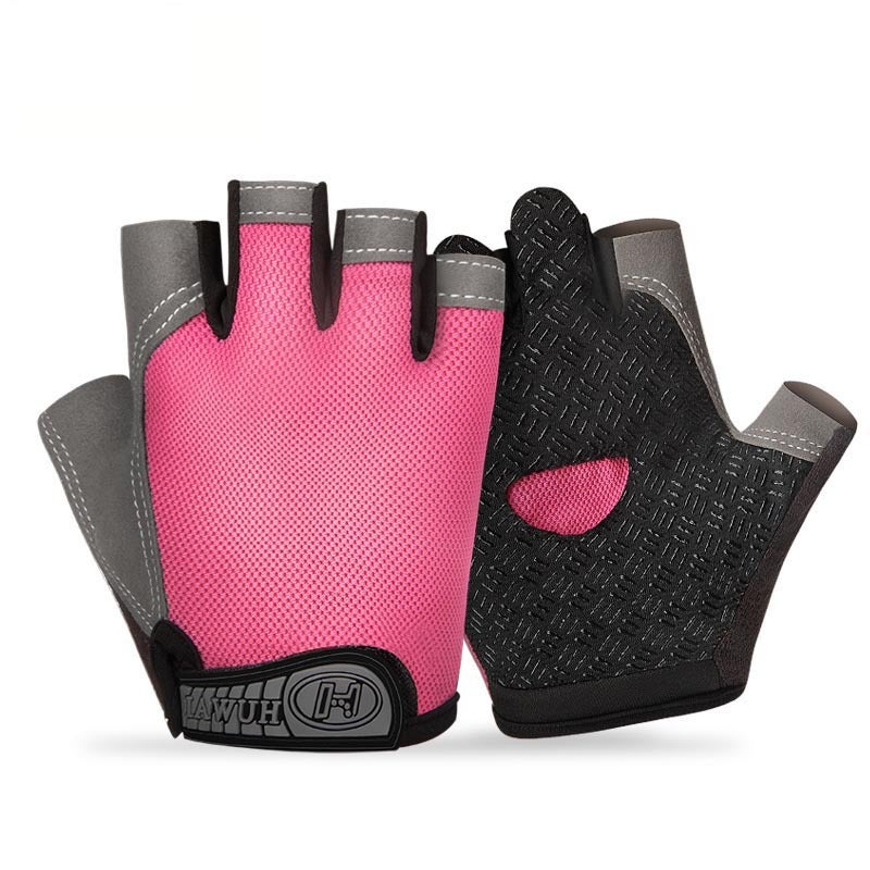 Commonly Used Sports Gloves For Men And Women Outdoor Cycling Fishing Mountaineering Half Finger Palm Protection Gloves - Image 1