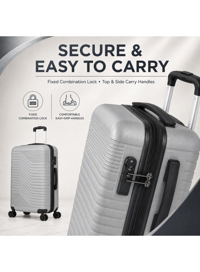 3-Piece Trolley Luggage Set with Spinner Wheels – 20, 24 & 28 Inch Travel Suitcases for Organized Packing - Image 4