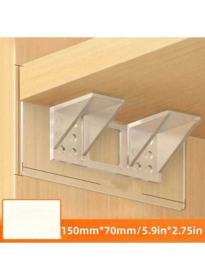 8pcs Transparent Self Adhesive Shelf Support Pegs Cabinet Book Shelves Closet Brackets Helper - Image 2