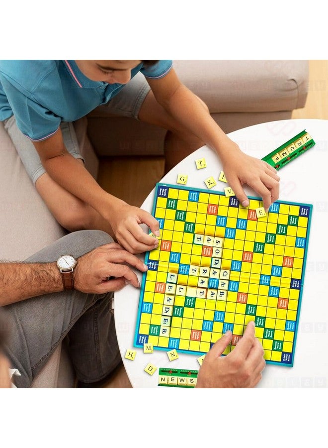 Wembley Crossword Board Game for Kids Adults with 100 Letters English Wordcraft Puzzle Vocabulary Builder Educational Learning Creative Word Builder Game for Upto 4 Players - Image 5