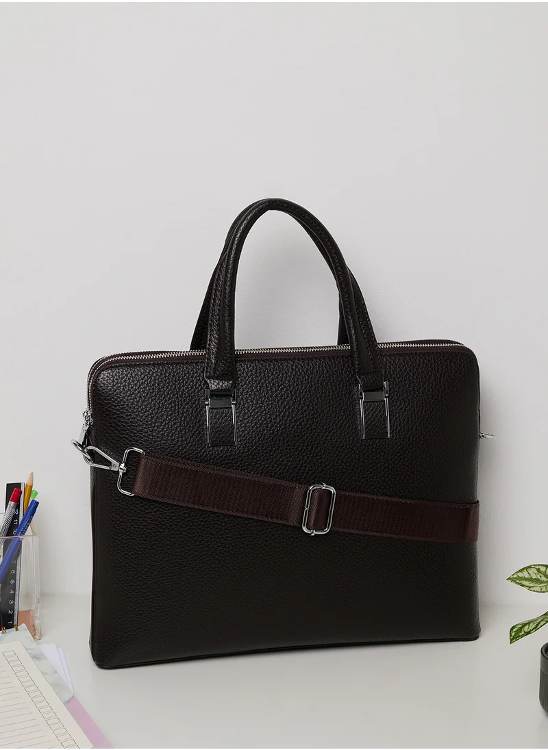 Robert Wood Grain Texture Office Laptop Bag