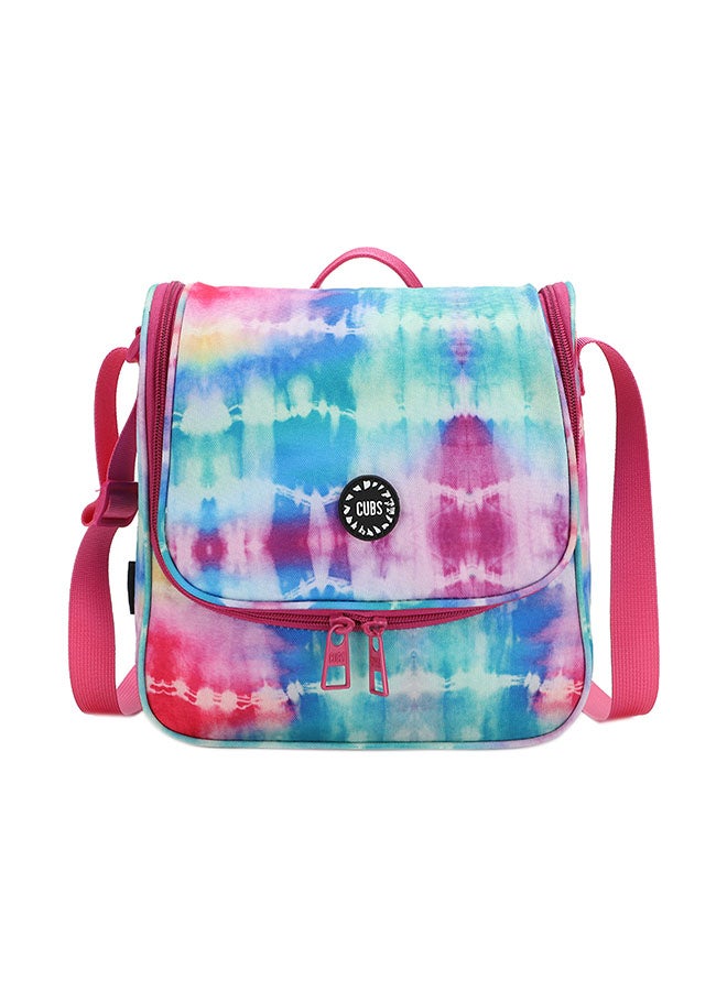 CUBS Tie Dyed Waterproof lunch bag with adjustable shoulder strap carrying your favorite meals to school, work or while traveling - Image 1