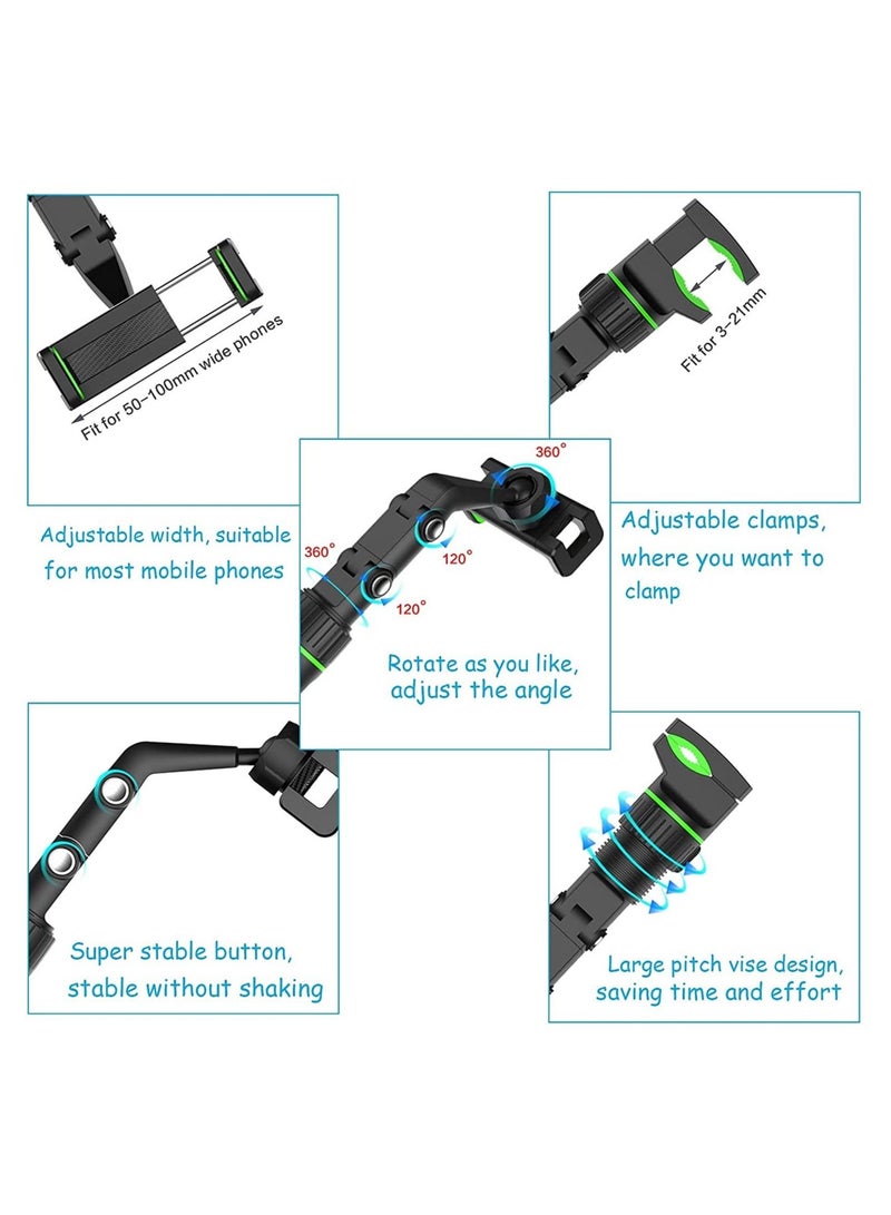 New 360° Rearview Mirror Phone Holder for Car ,Multifunctional Mount Phone and GPS Holder ,Putcom 360 Car Rearview Mirror Mount Stand Holder - Image 3