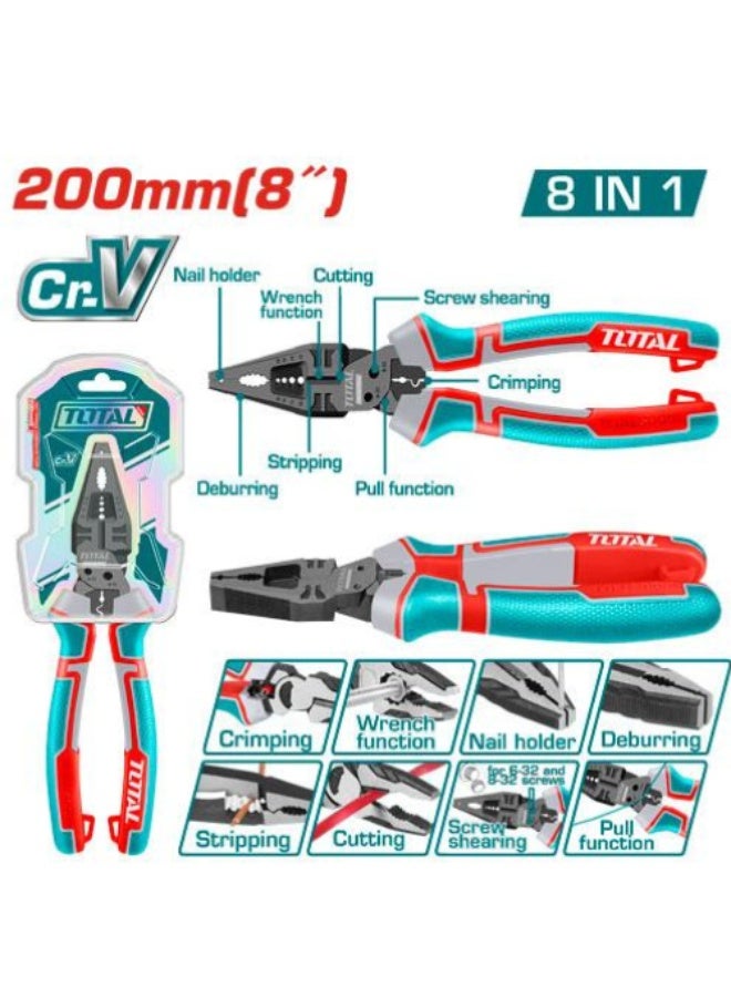 Total 8-in-1 Multi-function combination pliers