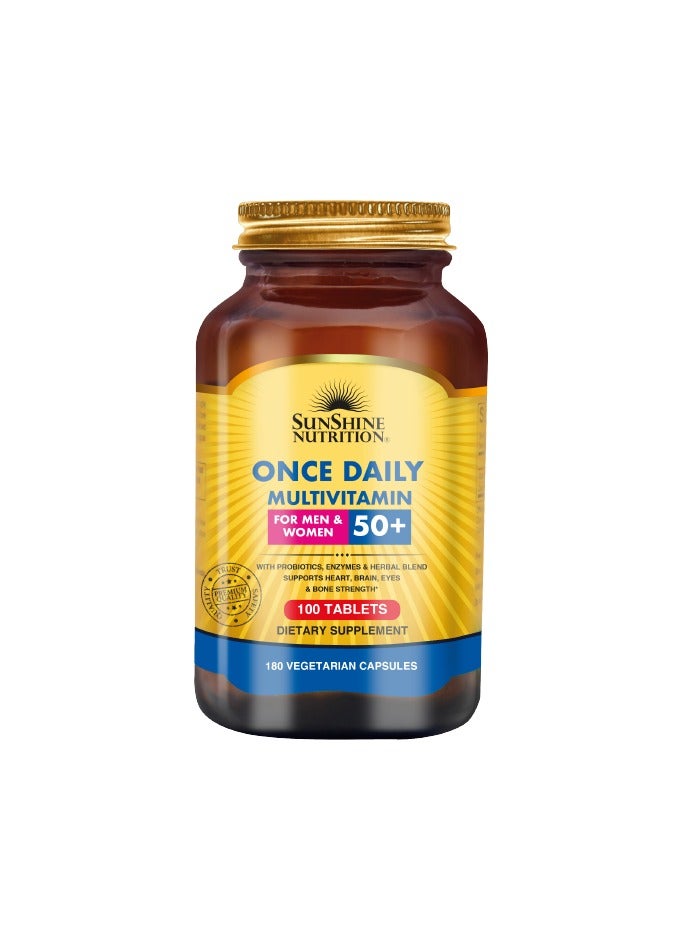Sunshine Nutrition Once Daily Multivitamin M/W 50+ Tab 100'S