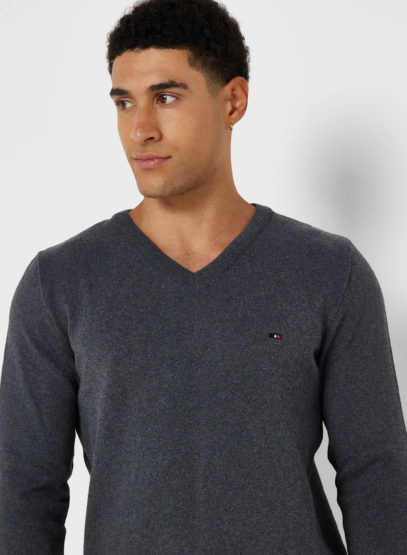 Robert Wood V Neck Sweater