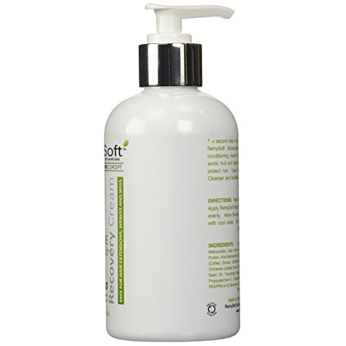 RemySoft Moisturelab Recovery Cream - Safe for Hair Extensions, Weaves and Wigs - Salon Formula Conditioner 8oz - Gentle Sulfate-free Lather - Image 2