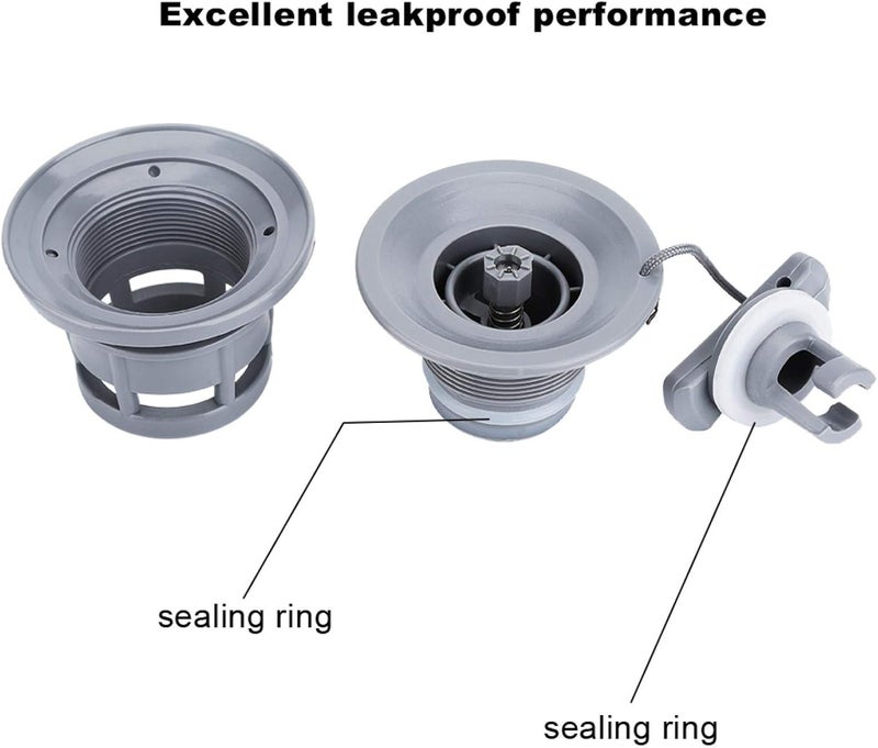klarako Replacement of The Kayak Valve, Durable PVC Boat Valve, Double Seal Leak Protection for River rafts for Most inflatables - Image 5