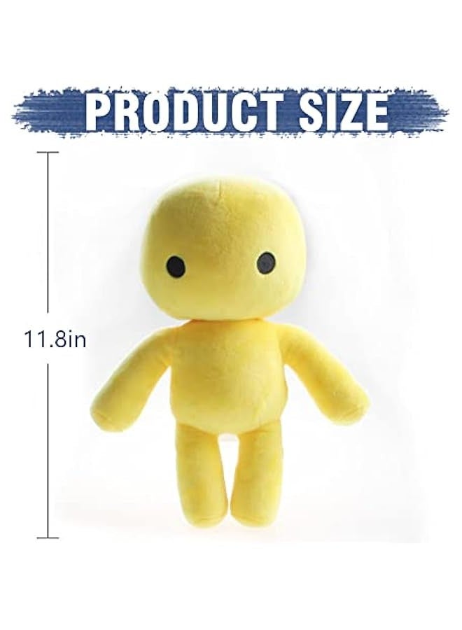 Wobbly Life Plush，Yellow Man and Octopus Character Plushies，Cartoon Game Characters Toys Gifts for Fans and Friends (Yellow Man) - Image 2