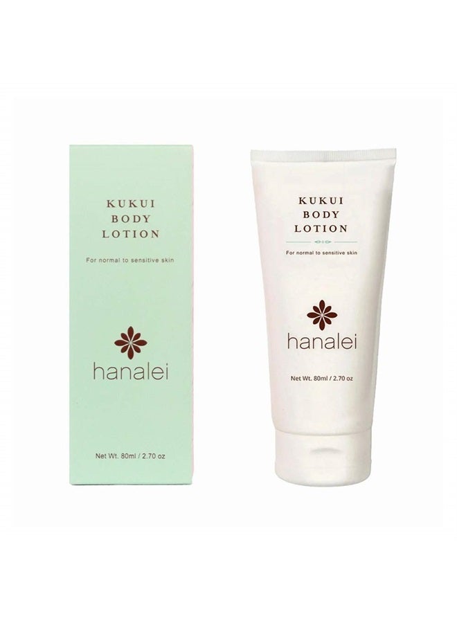 Hanalei Cruelty-Free and Paraben-Free Kukui Body Lotion by Hanalei – Dye-Free Moisturizer with Kukui Nut Oil, Shea Butter, and Jojoba Oil – Made in USA – Travel Size (80 ml) - Image 2