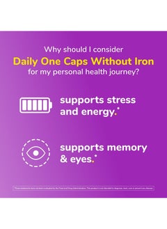 Twinlab Daily One Caps Without Iron - Nutritional Supplement with Zinc, B Vitamins, Magnesium, and More - 180 Capsules  - Image 5