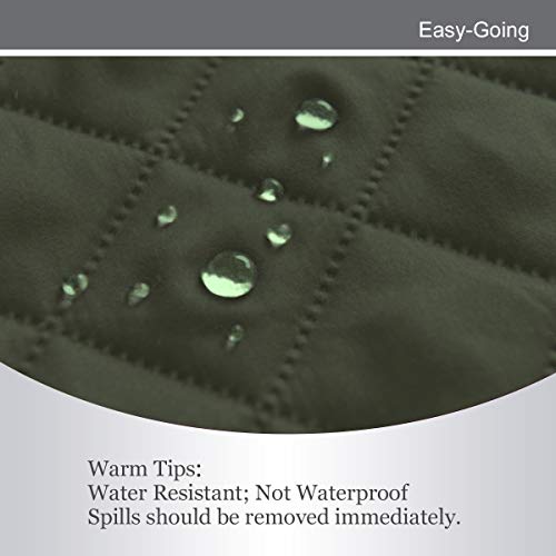 Easy-Going Reversible Oversized Couch Cover for 3 Cushion Couch Sofa Cover for Dogs Water Resistant Furniture Protector Cover with Foam Sticks for Pet (Oversized Sofa, Army Green/Beige) - Image 4
