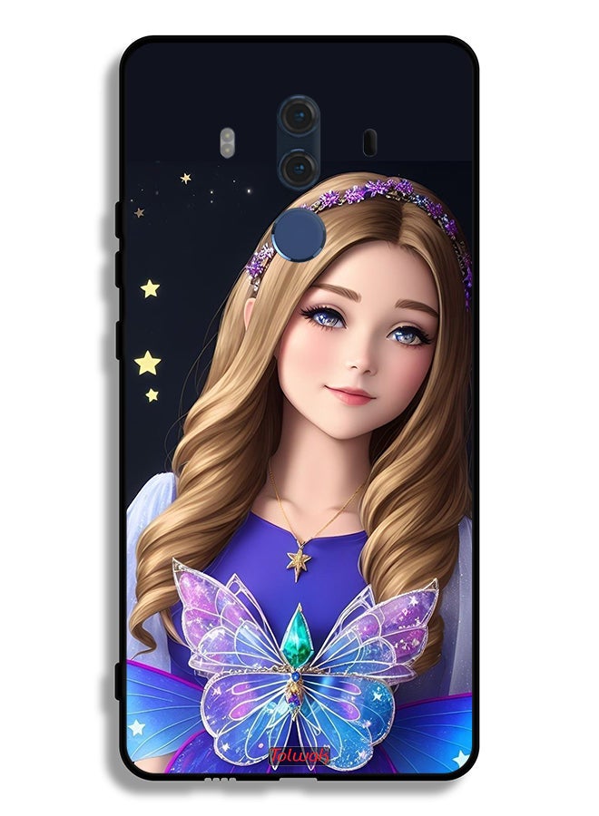 Tolwak Huawei Mate 10 Pro Protective Case Cover Cute Butterfly Girl - Image 2