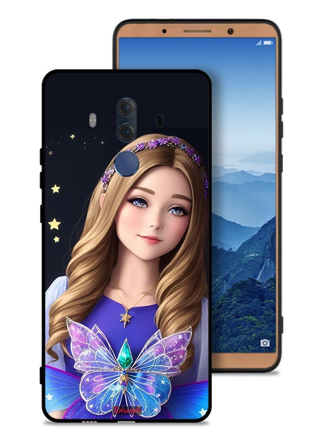 Tolwak Huawei Mate 10 Pro Protective Case Cover Cute Butterfly Girl - Image 1
