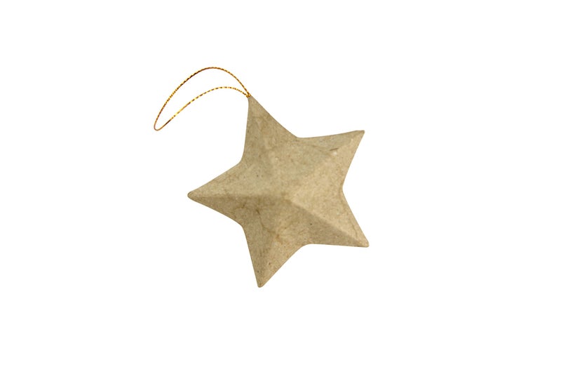 DÃ©copatch décopatch Mache Star to Hang, 3 x 8 x 8 cm, Brown, 5 Pack - Image 2
