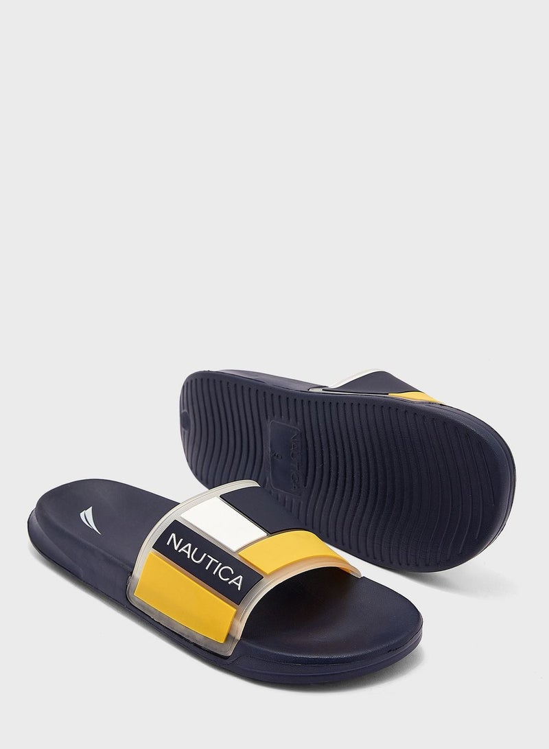 نوتيكا صندل مزين بشعار الماركة - Image 3