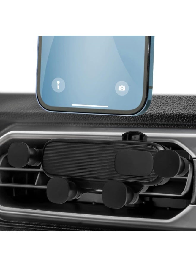 Phone Mount Holder for Car Vent, Upgrade Gravity Car Phone Holder Mount, Never Blocking Air Vent Clip Cell Phone Holder - Image 1