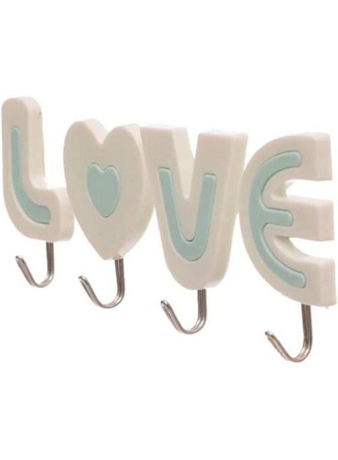 شماعة شكل love تحتوى على ٤ هوك - Image 2