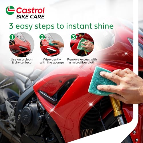 Castrol Shiner Sponge | Freshness of Lemon | Pack of 10 | Enhanced Shine for Cars and Bikes - Image 3