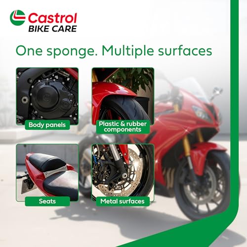 Castrol Shiner Sponge | Freshness of Lemon | Pack of 10 | Enhanced Shine for Cars and Bikes - Image 5