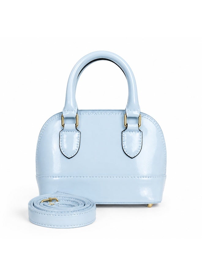 Elegant Women's Top Handle Handbag with Adjustable & Detachable Shoulder Strap - Image 2