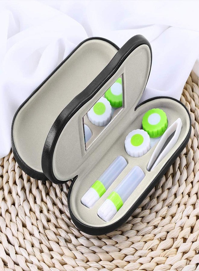 SteelFever 2 in 1 Double Sided Portable Glasses Case Travel Contact Lens Case (Black) - Image 5