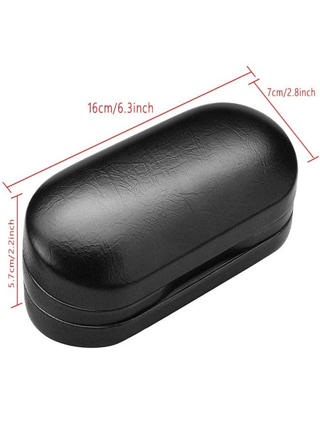 SteelFever 2 in 1 Double Sided Portable Glasses Case Travel Contact Lens Case (Black) - Image 2