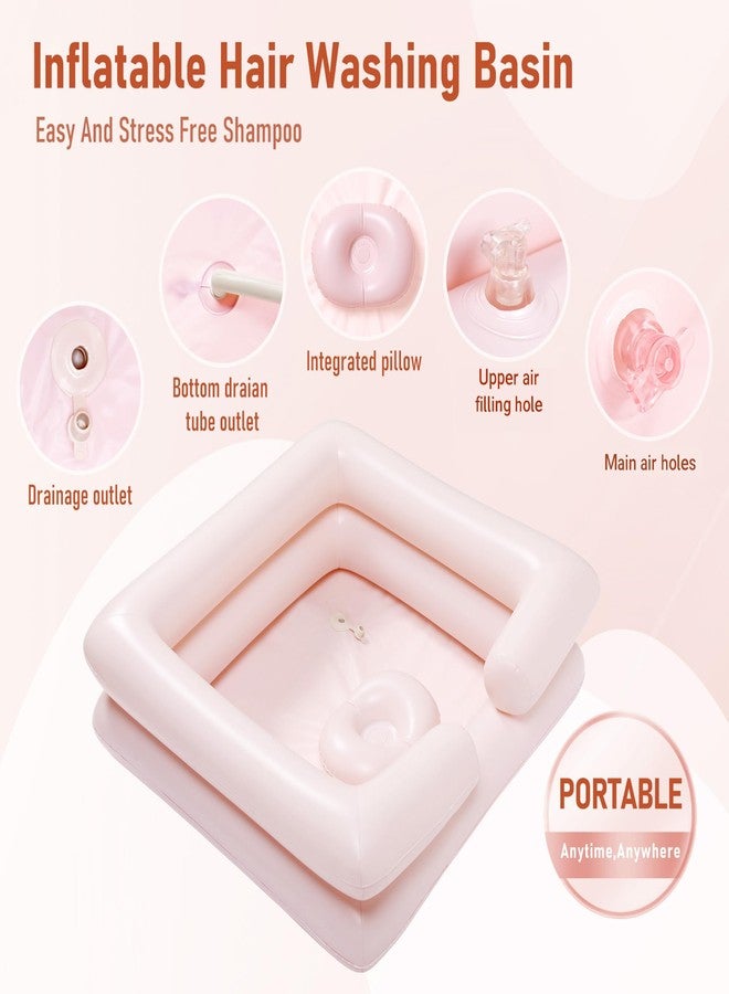 Fanwer Inflatable Bedside Shampoo Set with Water Bag and Waterproof Shawl. Wash Hair in Bed for Children, the Elderly, Pregnant Women, Post-surgery or Bedridden Patients. Water Bag Capacity 2.1 Gallons (8L) - Image 5