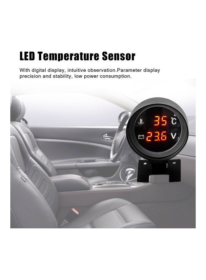 Loquat Round LED Digital Car Truck Water Temp Gauge - Image 5