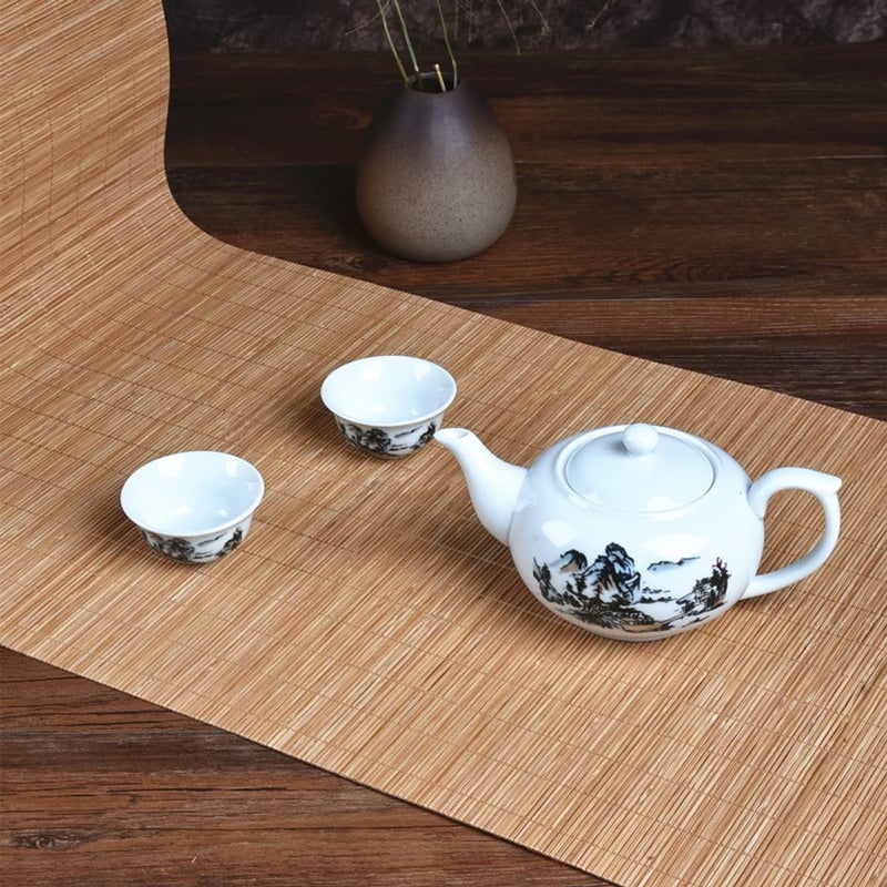 homeemoh Bamboo Table Runner Mat 7.87" x 39.37", Heat Resistant Placemats Sushi Rolling Mat for Dining Tables and Kitchen - Image 5